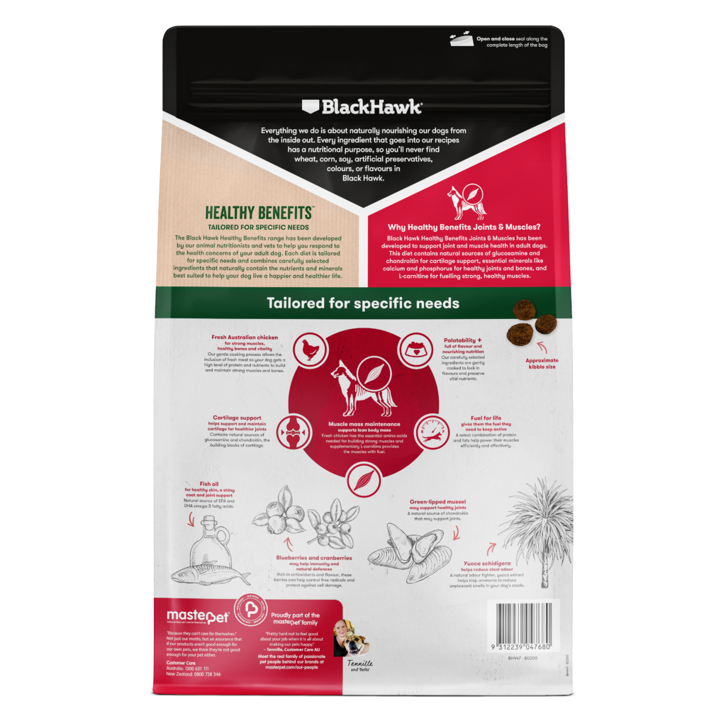 Black Hawk Healthy Benefits Joints & Muscles Dry Dog Food