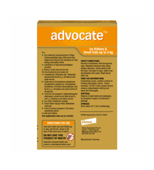 Sample-2-8.png Advocate™ Flea & Worm Treatment for Kittens & Small Cats up to 4kg, 3 Pack