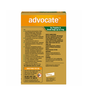 Sample-2-9.png Advocate™ Flea & Worm Treatment for Puppies & Small Dogs Up to 4kg, 3 Pack