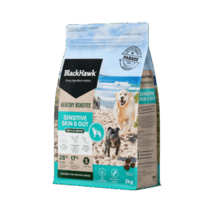 Black Hawk Healthy Benefits Sensitive Skin & Gut Dry Dog Food 2kg Only